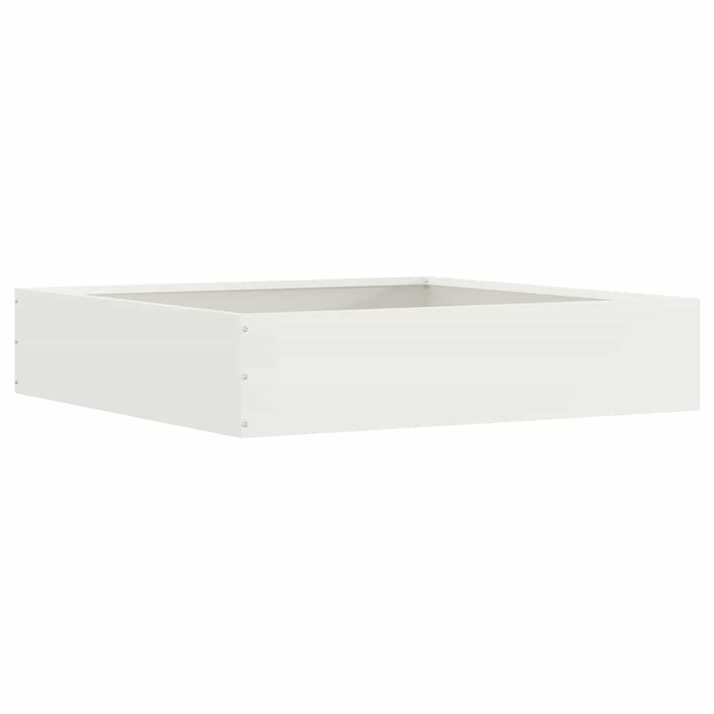 Plænekant 6 stk. 60 x 60 x 13 cm Stål Hvid