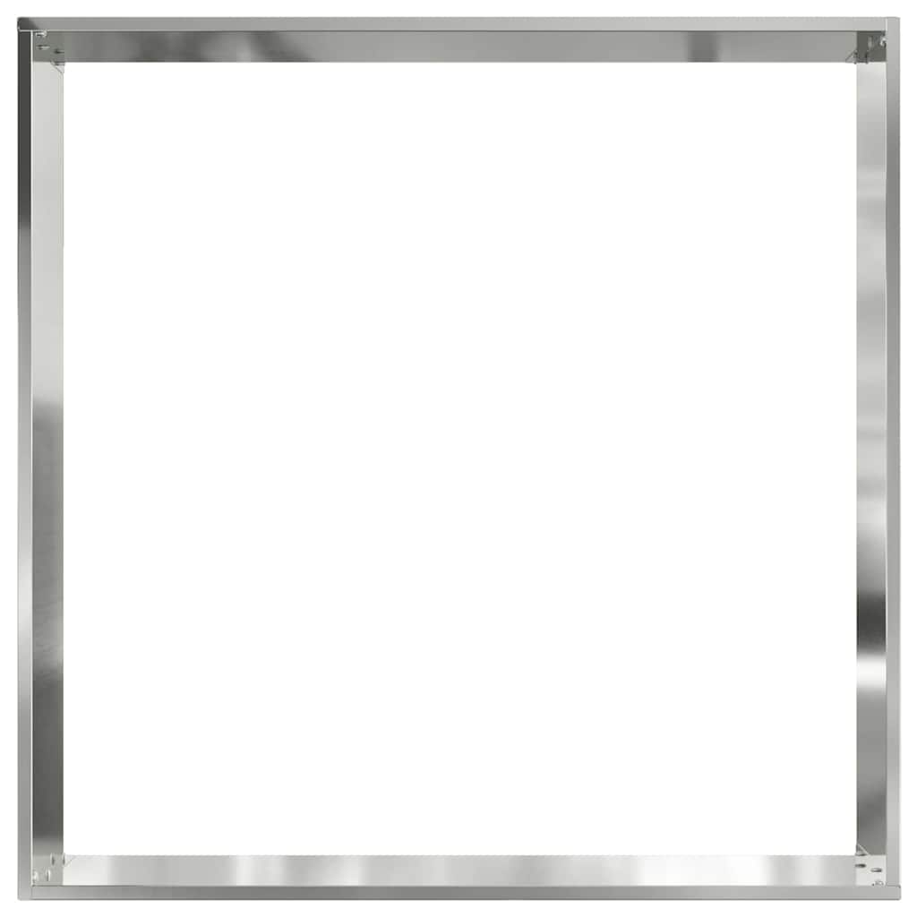 Plænekant 6 stk. 60 x 60 x 13 cm Galvaniseret stål Sølv