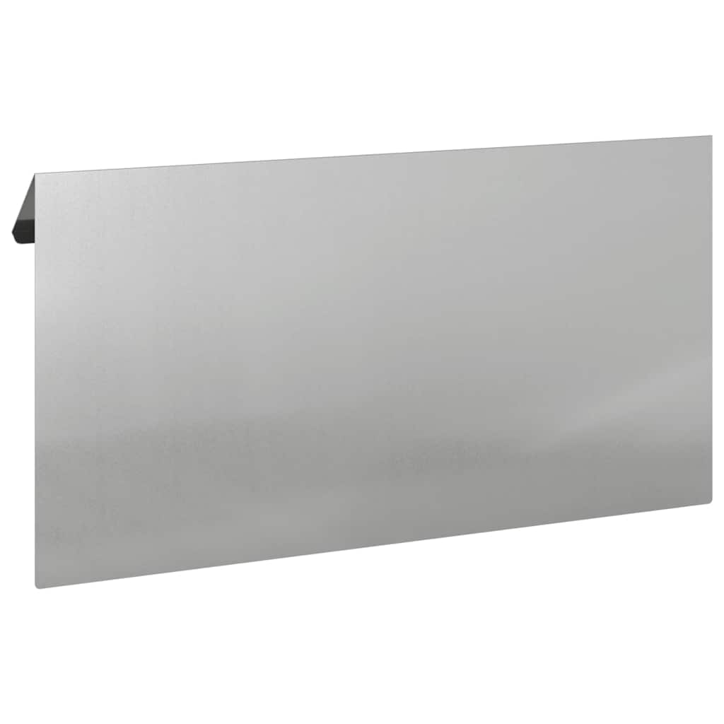 Sneglehegn 4 stk. 50 x 3,5 x 25 cm Galvaniseret stål Sølv