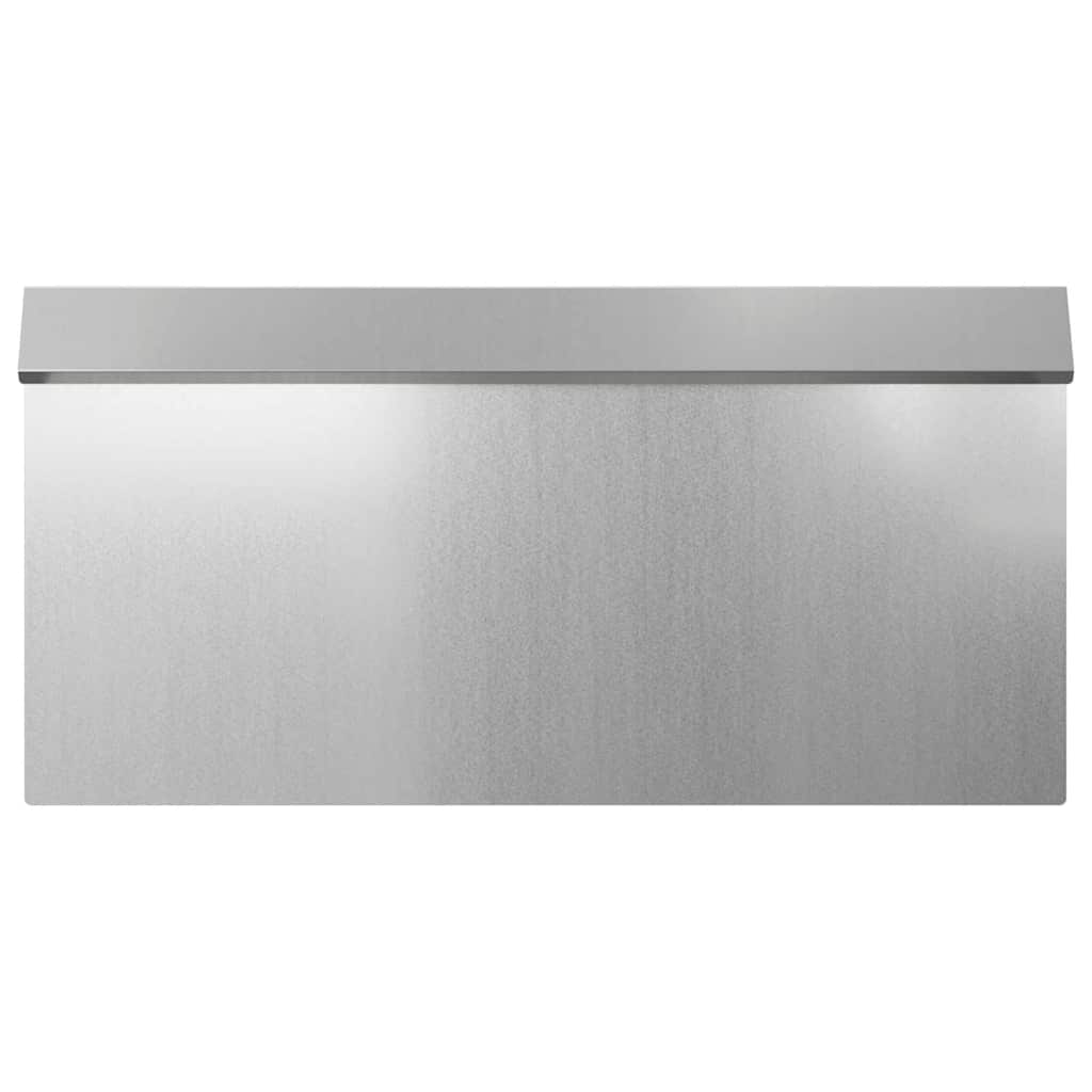 Sneglehegn 4 stk. 50 x 3,5 x 25 cm Galvaniseret stål Sølv
