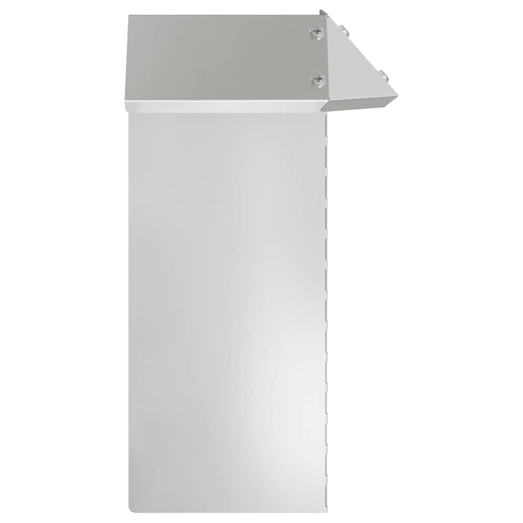 Sneglehegn 4 stk. 13,5 x 13,5 x 25 cm Galvaniseret stål Sølv