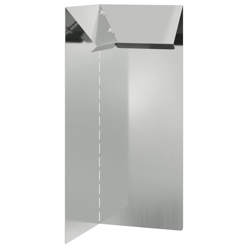Sneglehegn 10 x 10 x 25 cm Galvaniseret stål Sølv