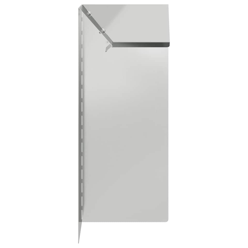 Sneglehegn 10 x 10 x 25 cm Galvaniseret stål Sølv