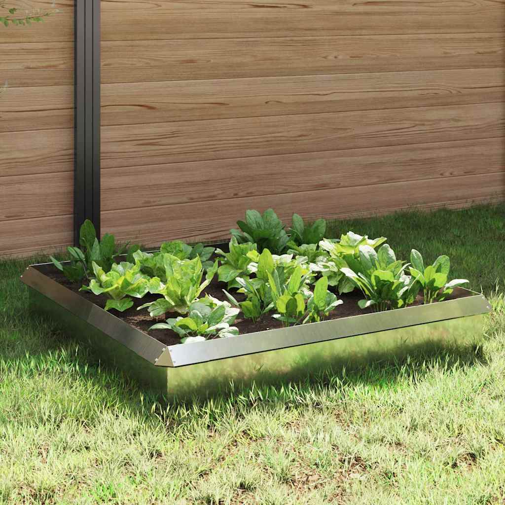 Sneglehegn 8 stk. 100 x 3,5 x 25 cm Galvaniseret stål Sølv