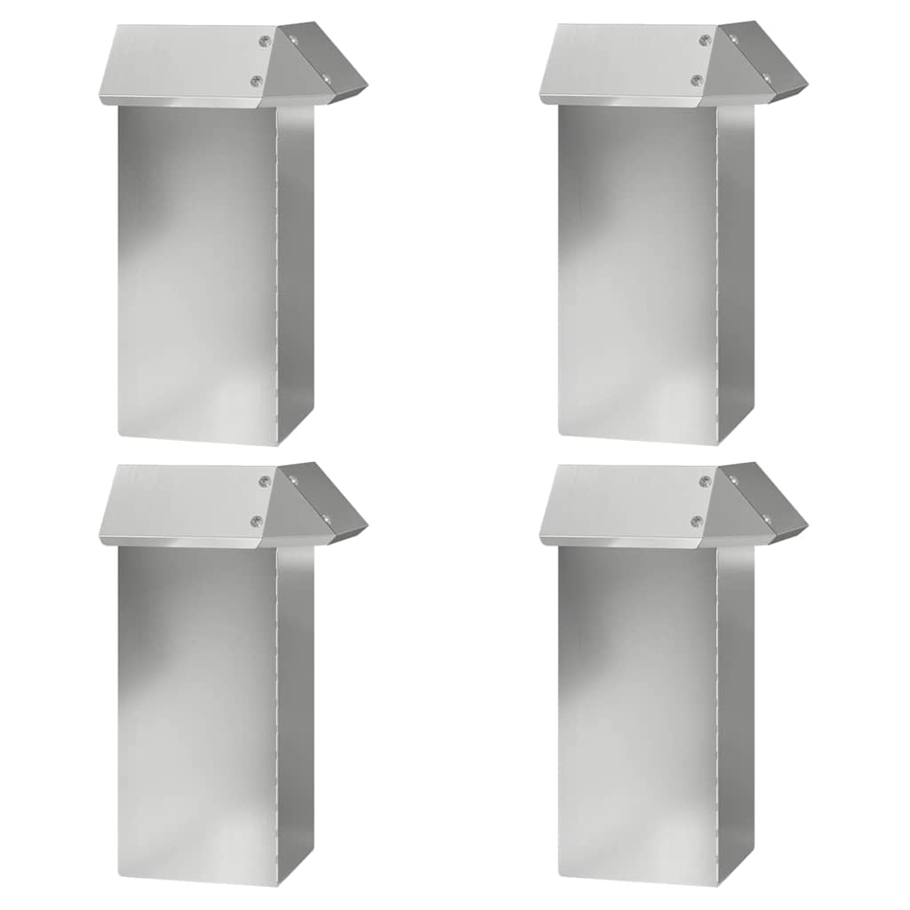 Sneglehegn 8 stk. 100 x 3,5 x 25 cm Galvaniseret stål Sølv