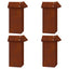 Sneglehegn 12 stk. 100 x 3,5 x 25 cm Cortenstål Rusten