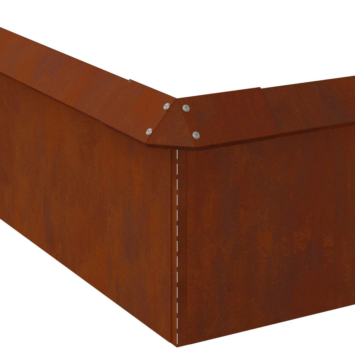 Sneglehegn 20 stk. 100 x 3,5 x 25 cm Cortenstål Rusten