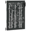 Haveport 85 x 125 cm Pulverlakeret Stål Sort Låses