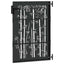 Haveport 85 x 125 cm Pulverlakeret Stål Sort Låses