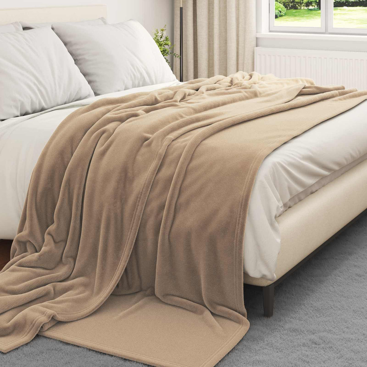 Tæppe Camel 240 x 270 cm 1.69 kg Fleece