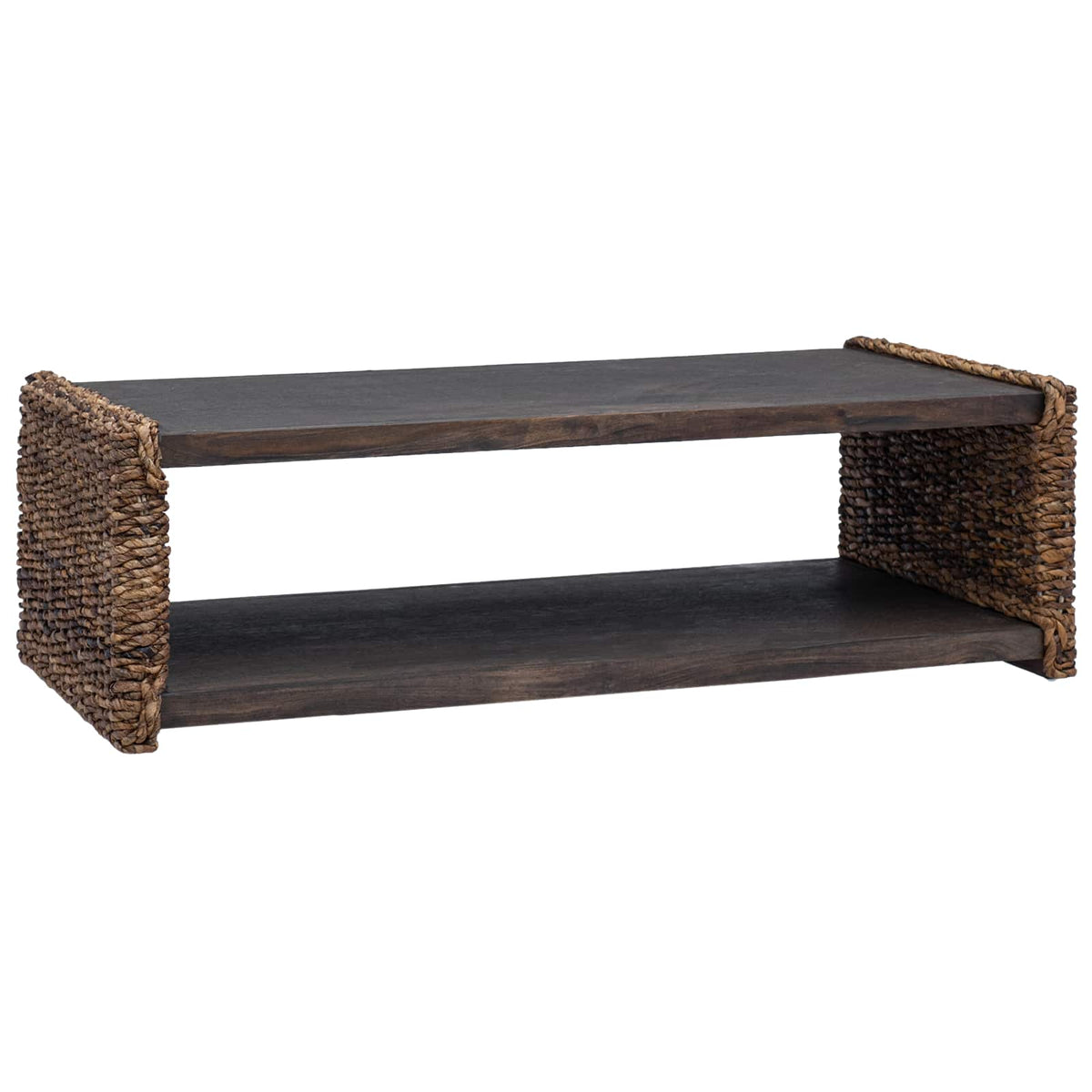 Sofabord Naturfarvet 110 x 55 x 35 cm Massiv Mahogni