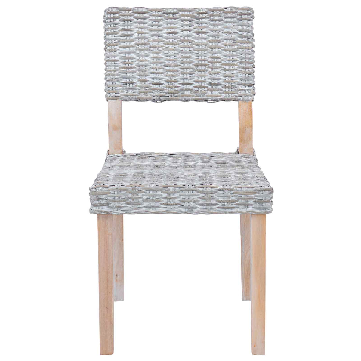 Spisestuestol GENDT 2 stk. Kubu rattan Hvidvask 46 x 55 x 84 cm