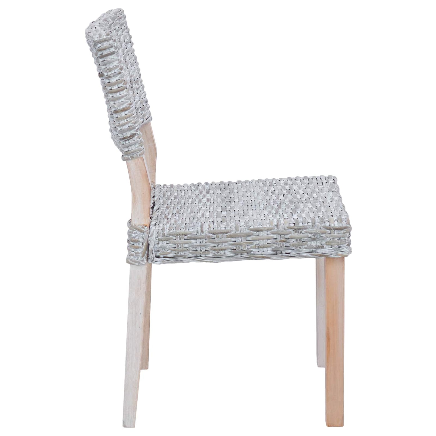 Spisestuestol GENDT 2 stk. Kubu rattan Hvidvask 46 x 55 x 84 cm