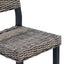 Spisestuestol GENDT 2 stk. Kubu rattan Sorte vask