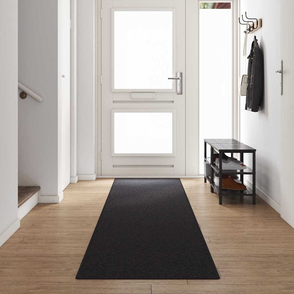 Tæppe Runner Antracit 80 x 500 cm 100% Polypropylen