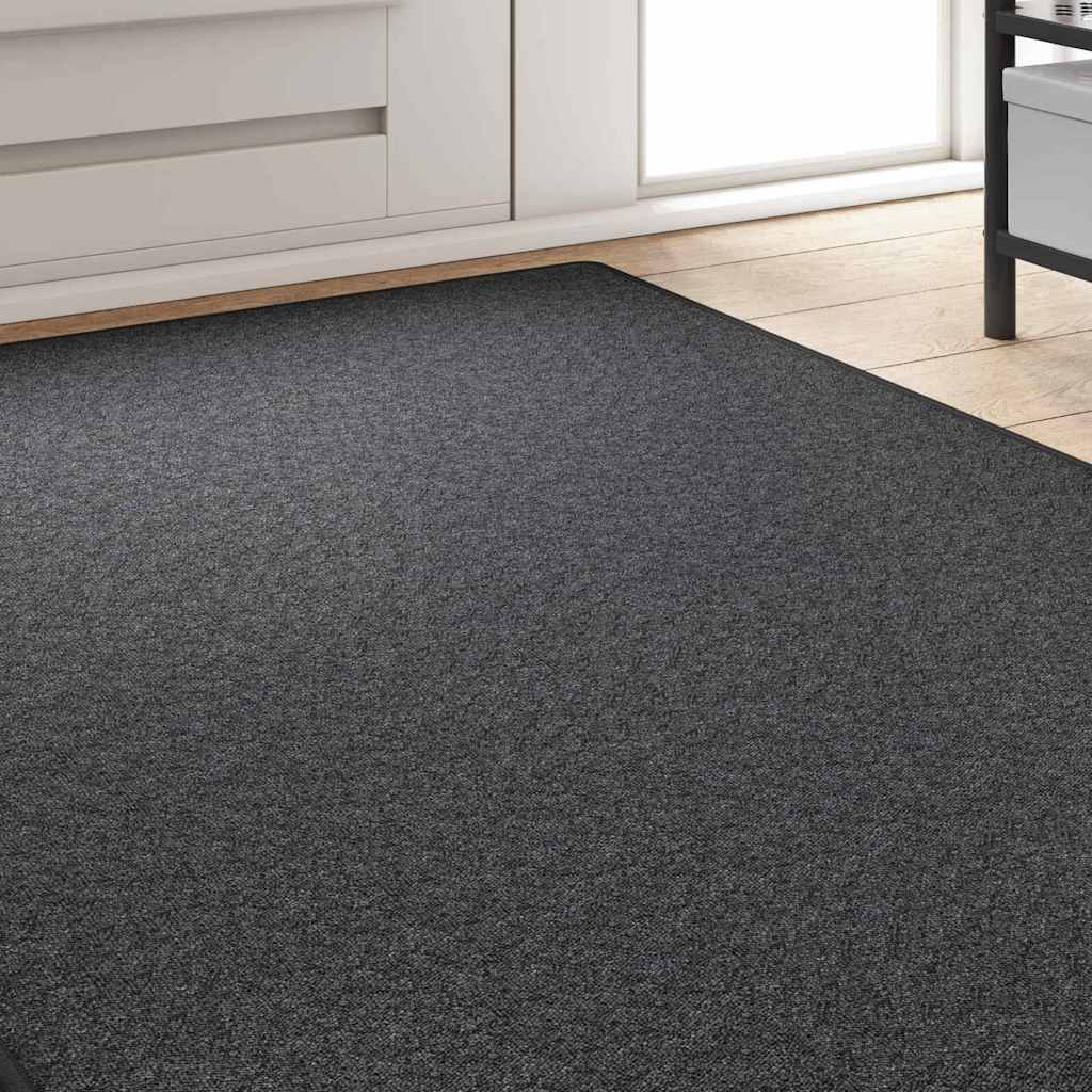 Tæppe Runner Mørkegrå 100 x 250 cm 100% Polypropylen