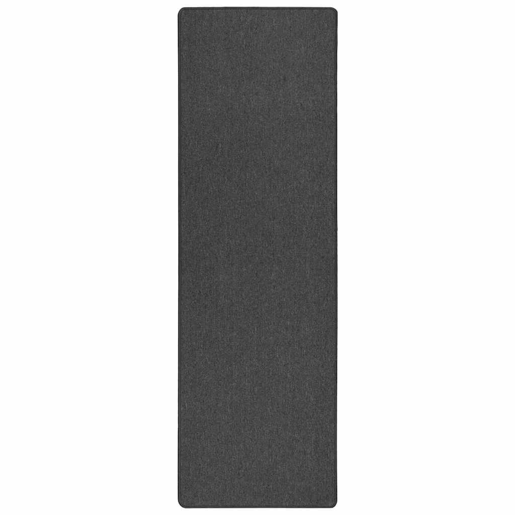Tæppe Runner Mørkegrå 100 x 300 cm 100% Polypropylen