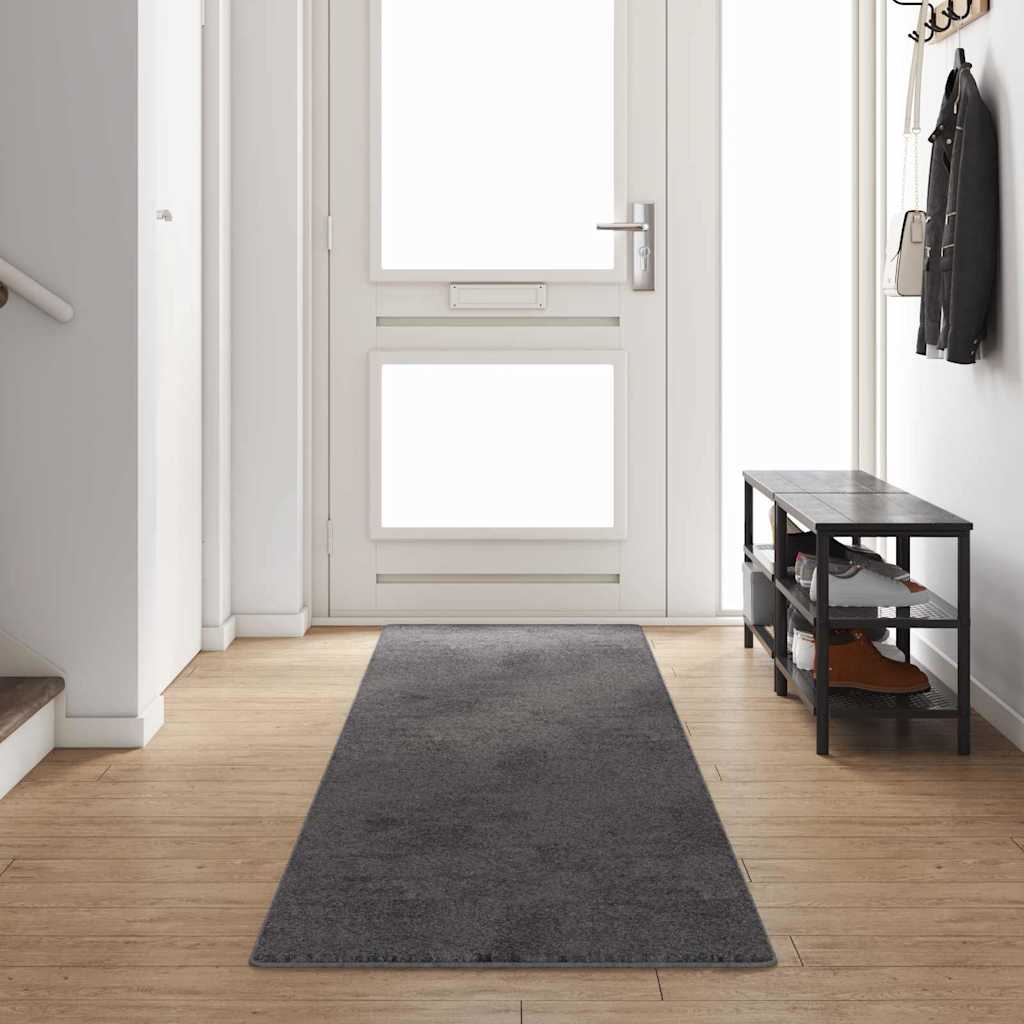 Tæppe Runner Grå 80 x 400 cm 100% Polypropylen Tuft