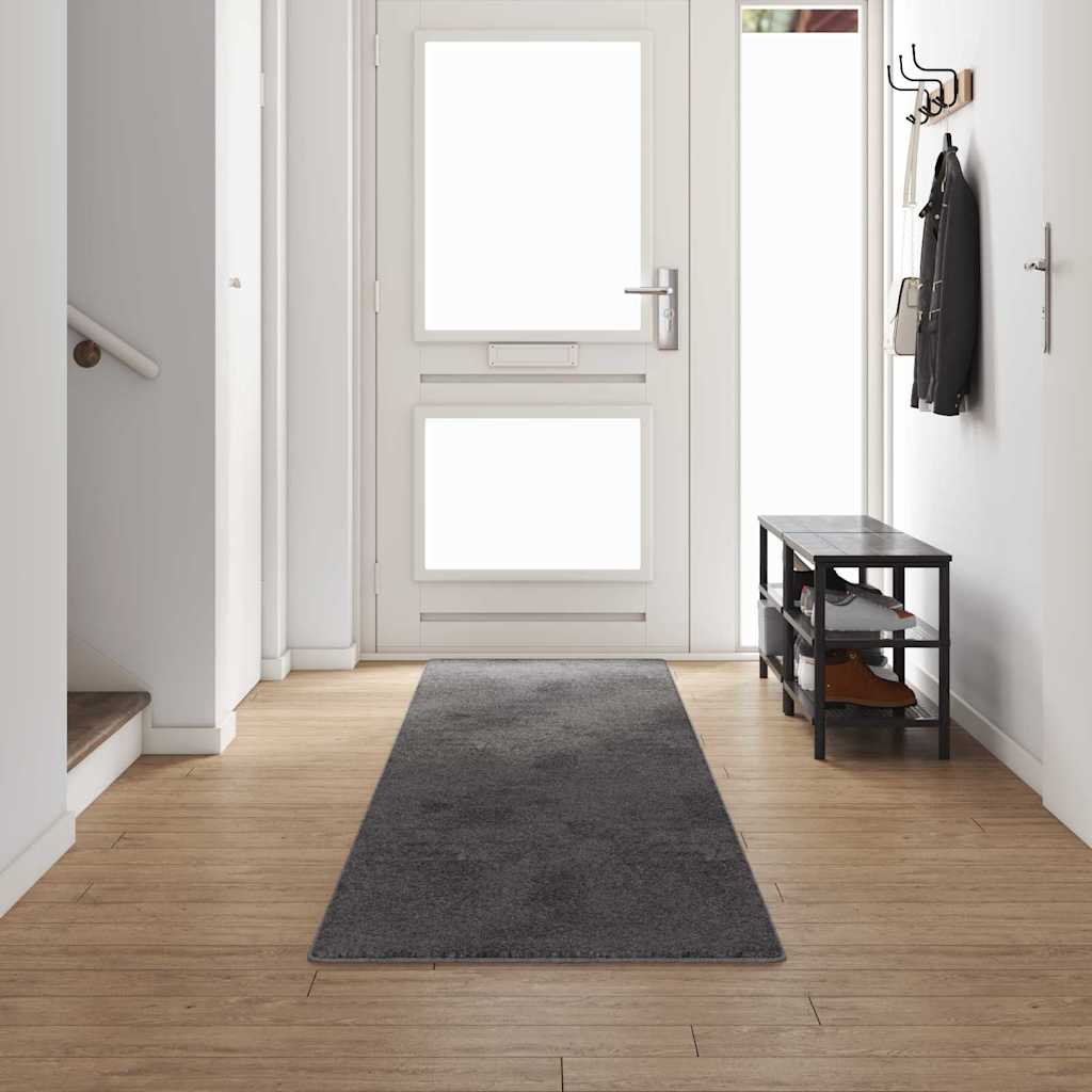 Tæppe Runner Grå 80 x 500 cm 100% Polypropylen Tuft
