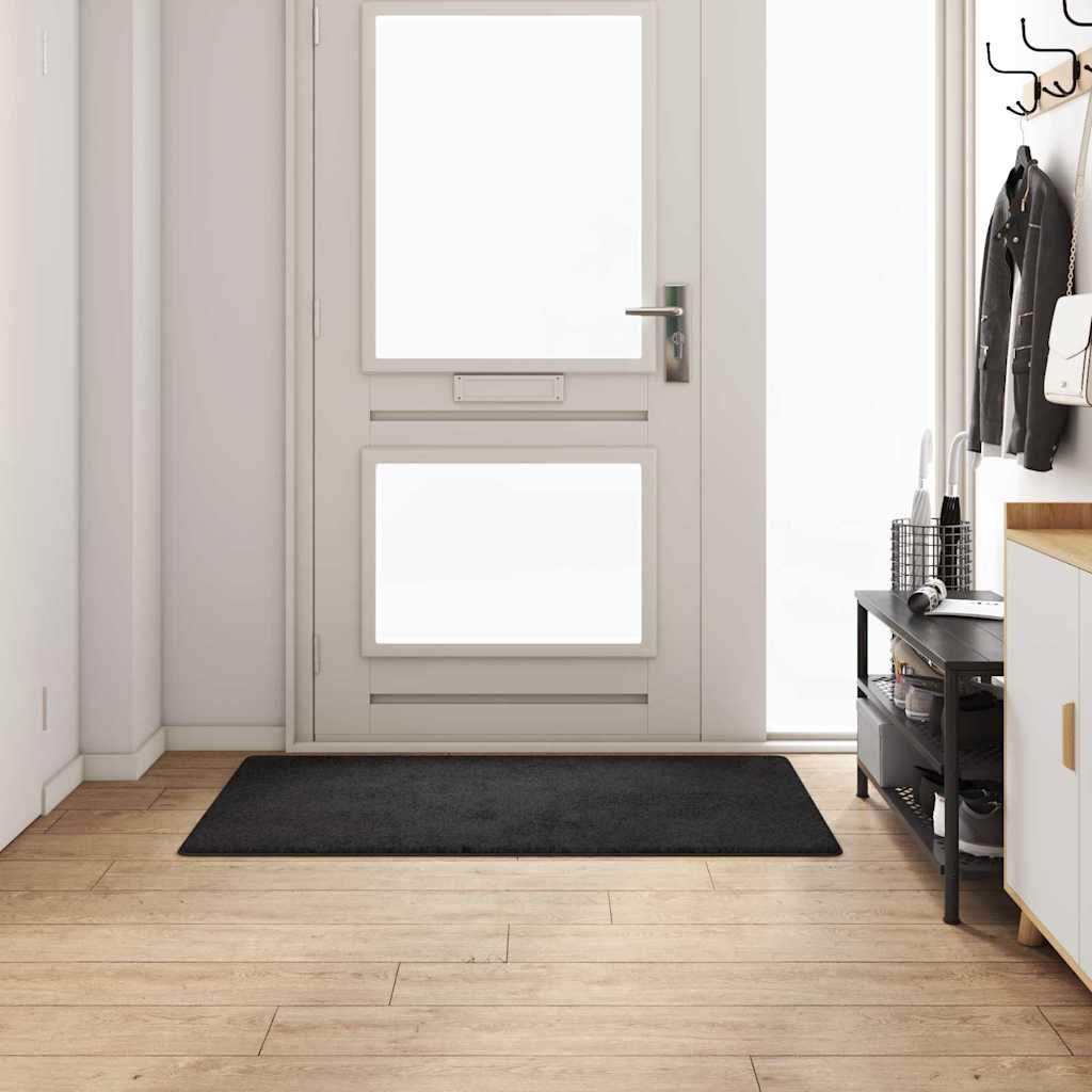 Tæppe Runner Sort 80 x 150 cm 100% Polypropylen Tuft