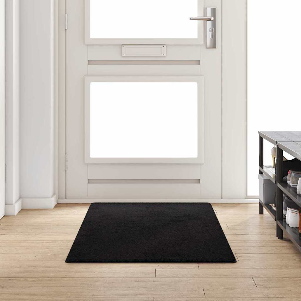 Tæppe Runner Sort 80 x 200 cm 100% Polypropylen Tuft