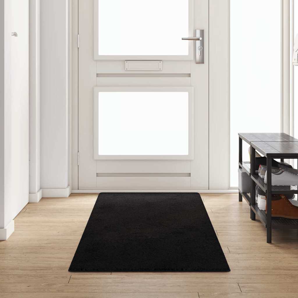 Tæppe Runner Sort 80 x 300 cm 100% Polypropylen Tuft