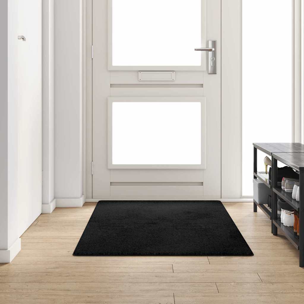 Tæppe Runner Sort 100 x 200 cm 100% Polypropylen Tuft