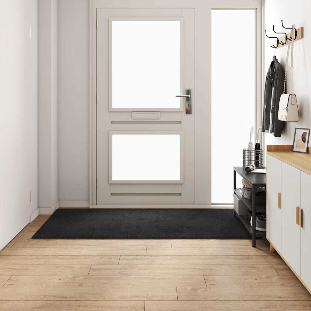Tæppe Runner Sort 100 x 200 cm 100% Polypropylen Tuft