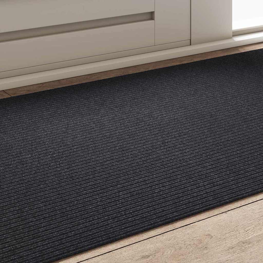 Tæppe Runner Antracit 80 x 150 cm Stof