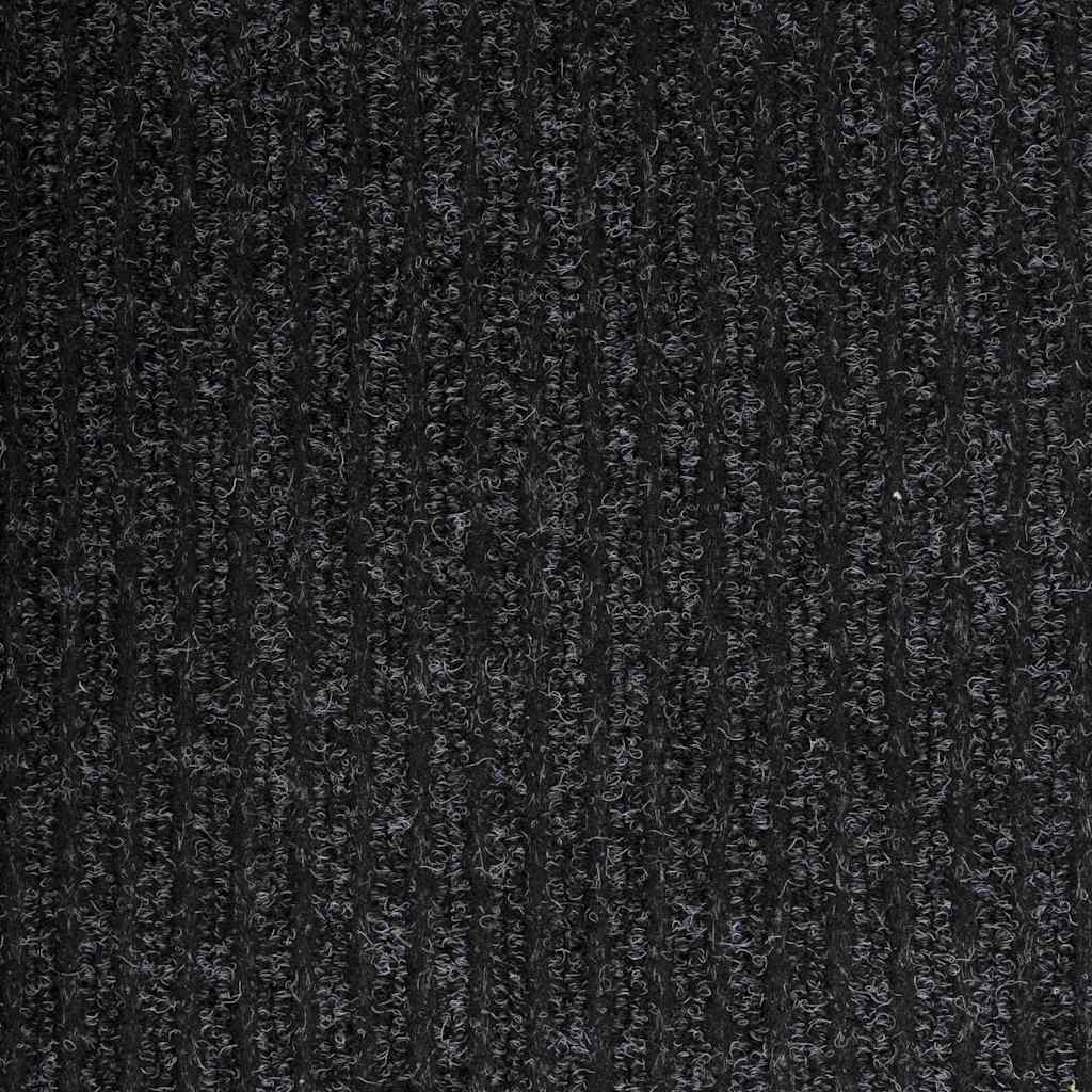 Tæppe Runner Antracit 80 x 200 cm Stof