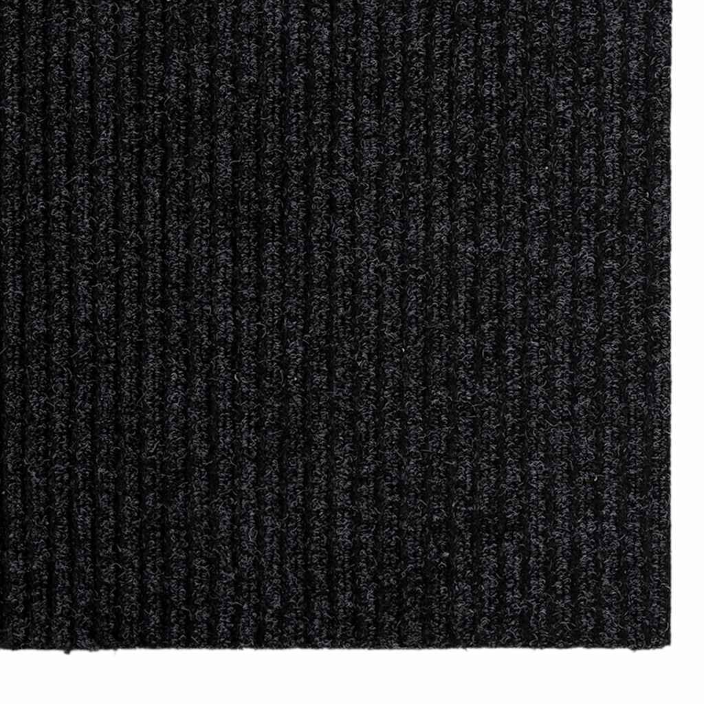 Tæppe Runner Antracit 80 x 250 cm Stof