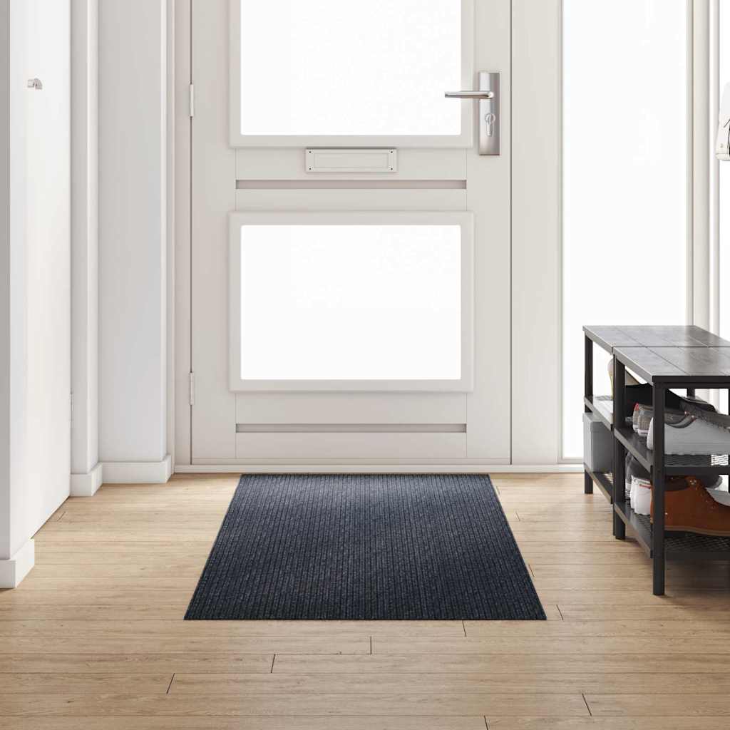 Tæppe Runner Antracit 80 x 250 cm Stof