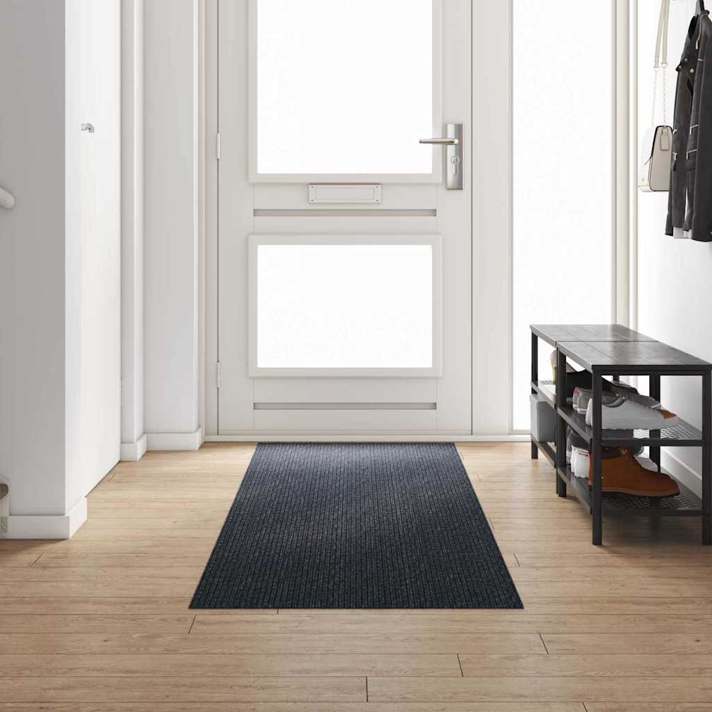 Tæppe Runner Antracit 80 x 300 cm Stof