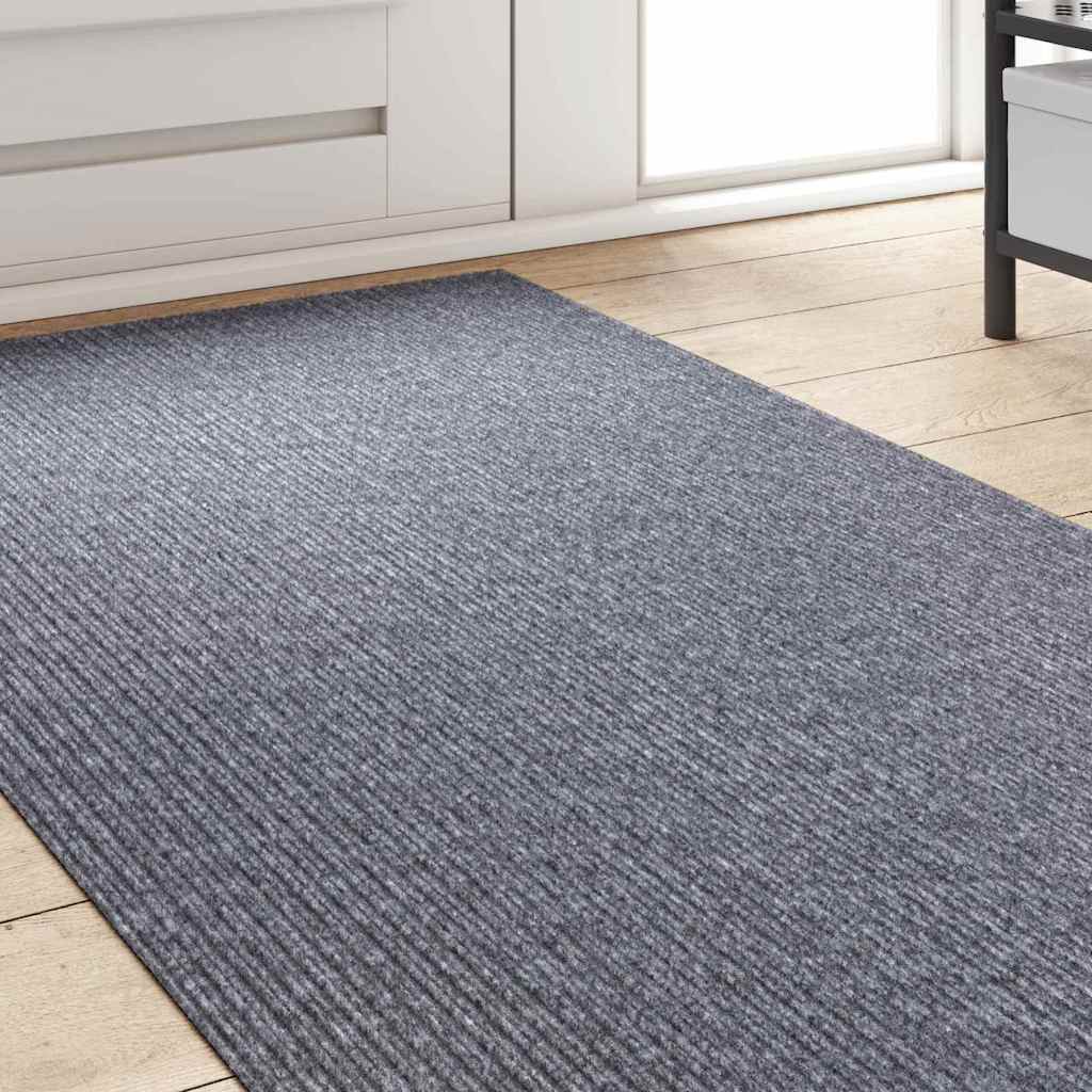 Tæppe Runner Lysegrå 80 x 500 cm Stof