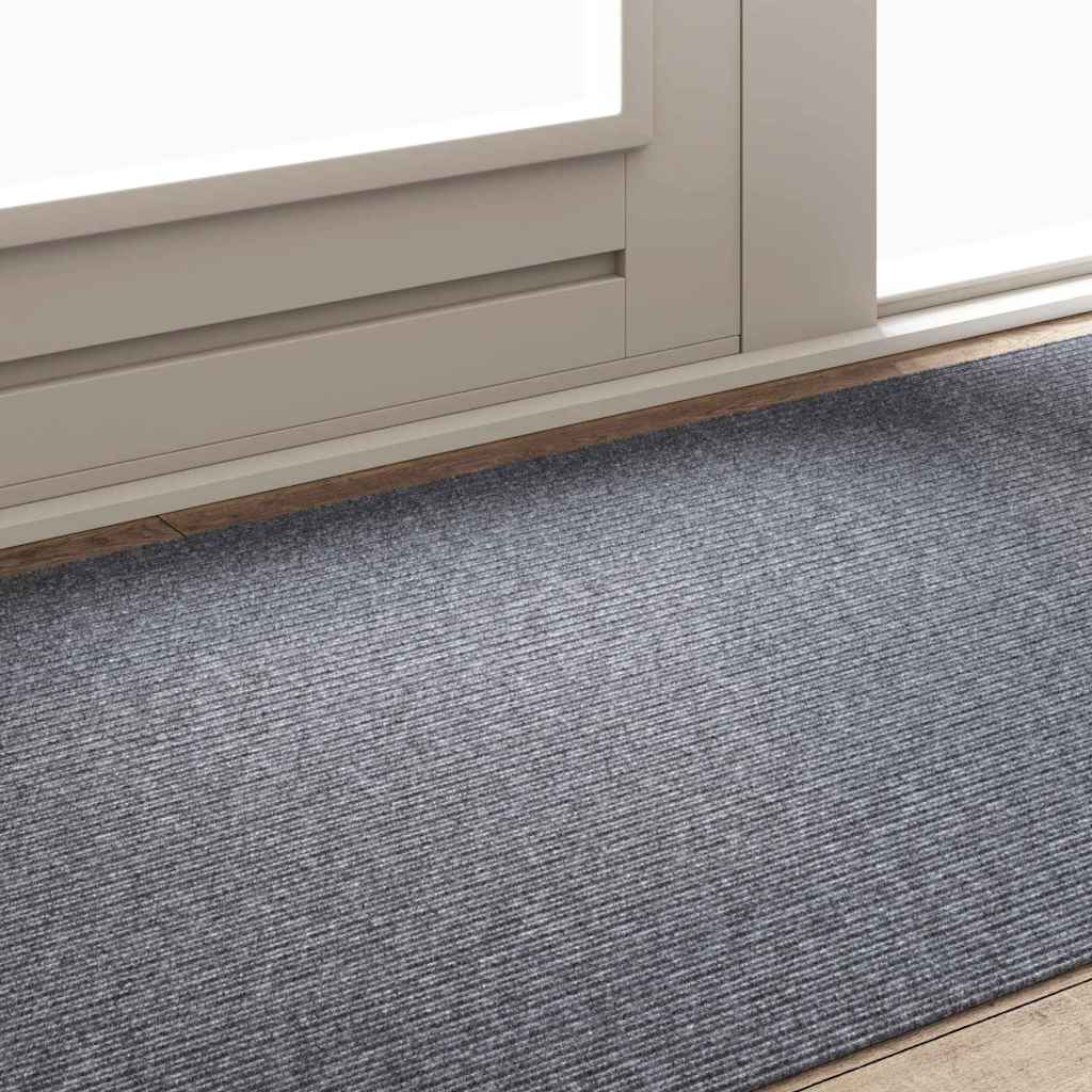 Tæppe Runner Lysegrå 100 x 200 cm Stof