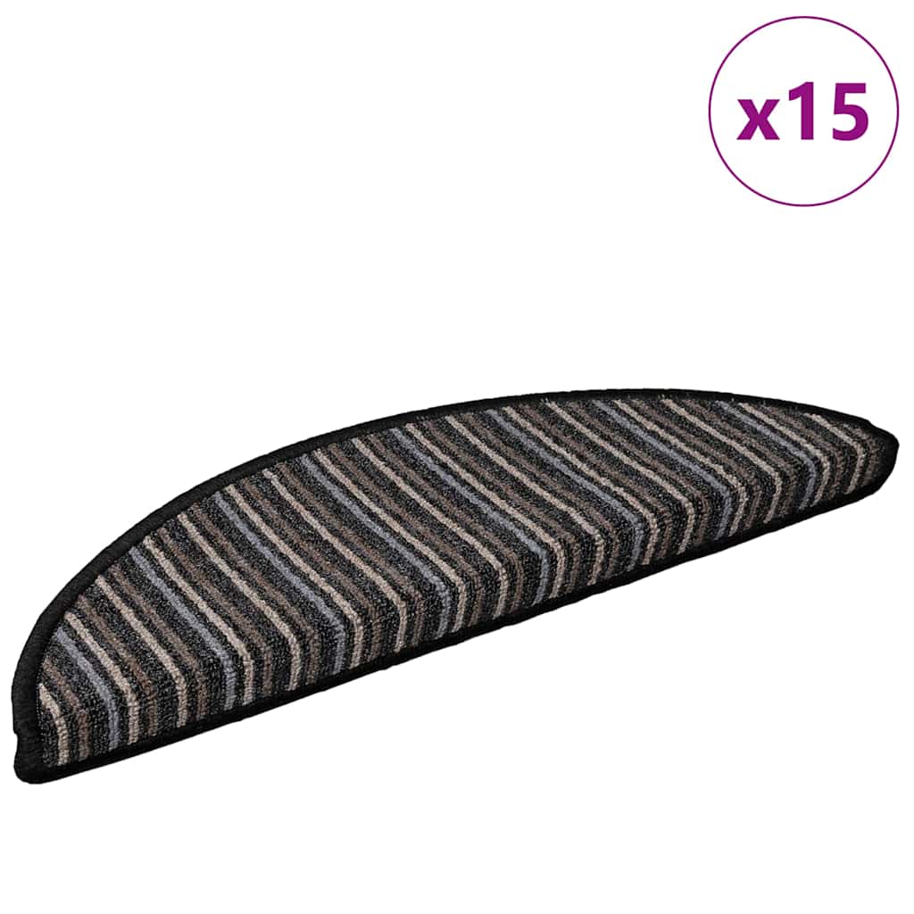 Selvklæbende Trappemåtter 15 stk. 56 x 17 x 3 cm Non-Slip