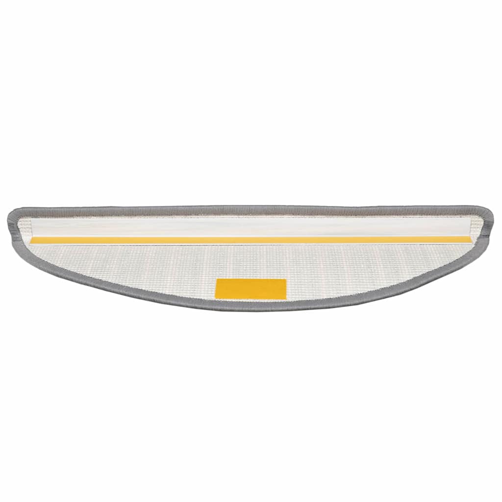 Selvklæbende Trappemåtter 15 stk. 56 x 17 x 3 cm Non-Slip Grå