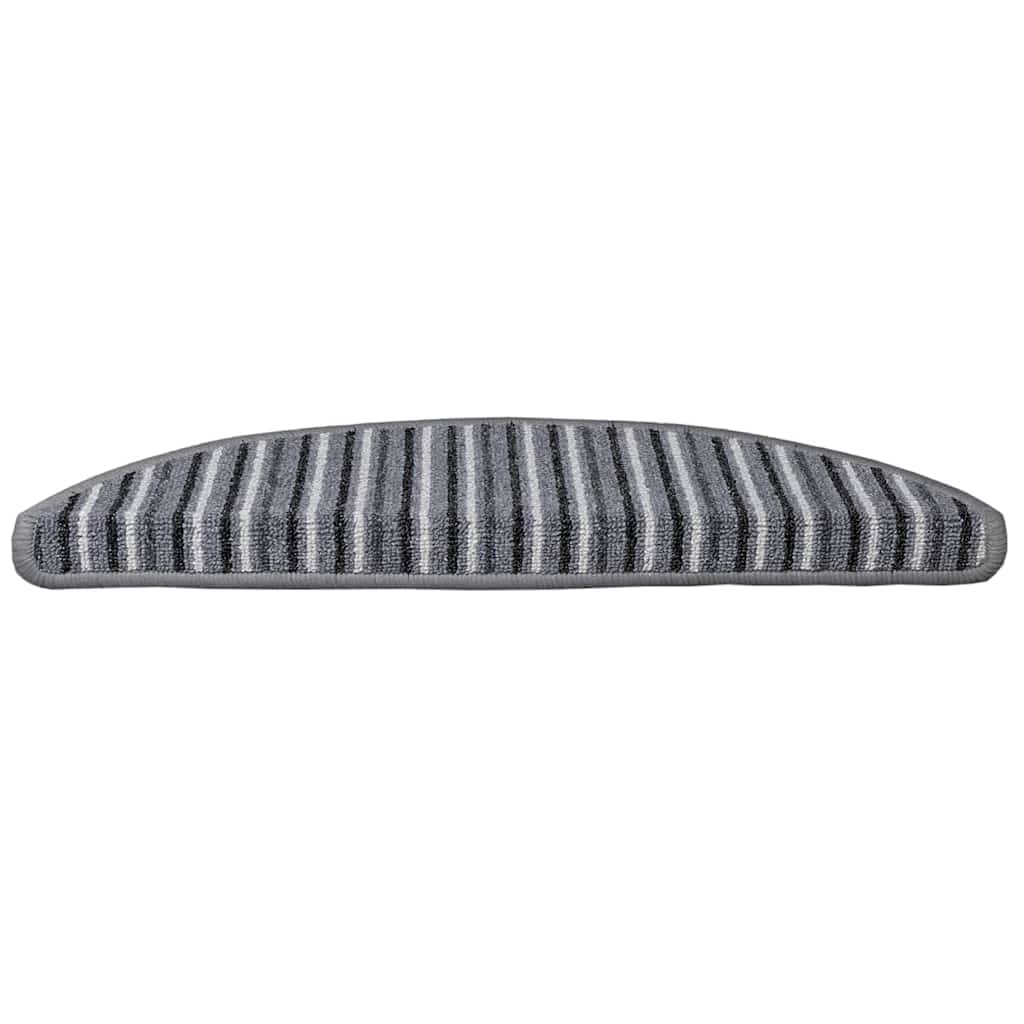 Selvklæbende Trappemåtter 15 stk. 56 x 17 x 3 cm Non-Slip Grå