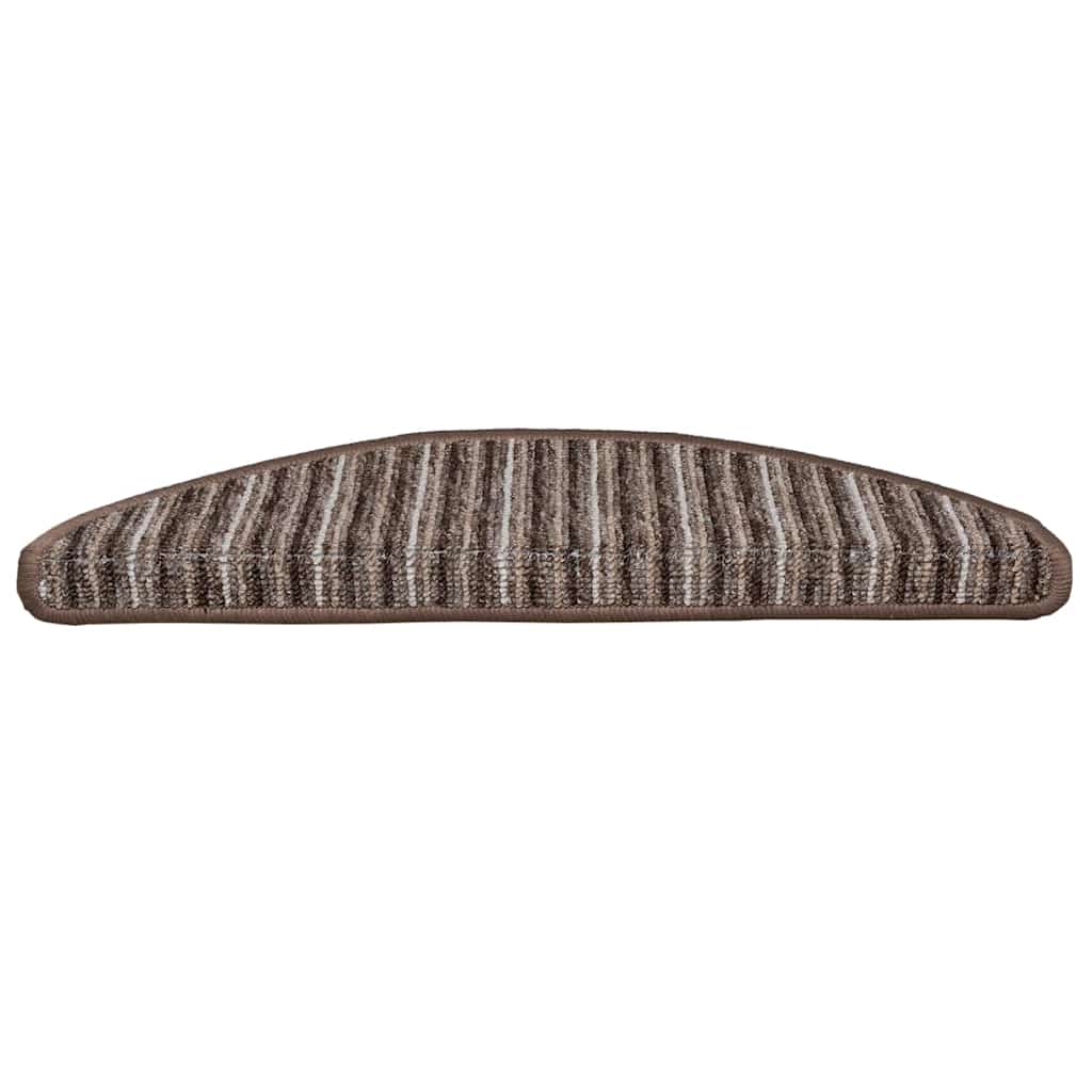 Selvklæbende Trappemåtter 15 stk. 56 x 17 x 3 cm Non-Slip Brun