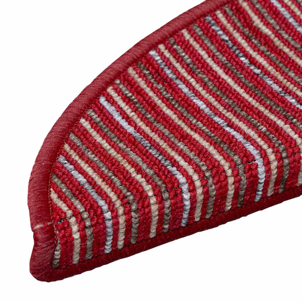 Selvklæbende Trappemåtter 15 stk. 56 x 17 x 3 cm Non-Slip Rød