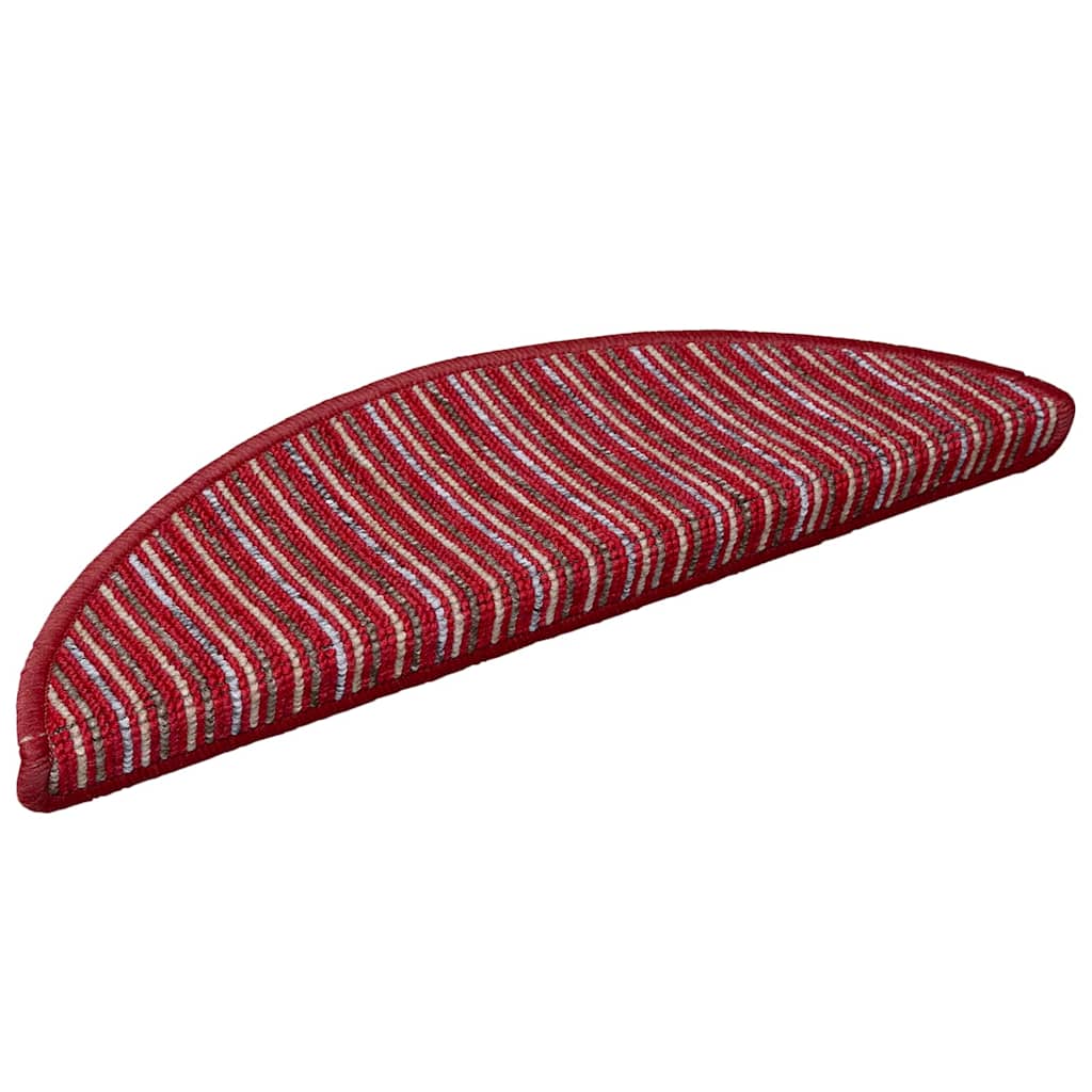Selvklæbende Trappemåtter 15 stk. 56 x 17 x 3 cm Non-Slip Rød
