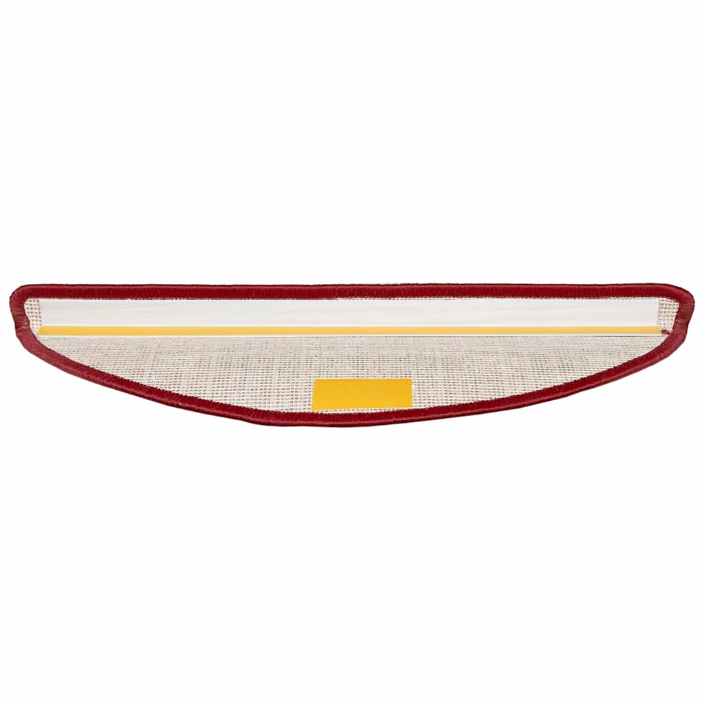 Selvklæbende Trappemåtter 15 stk. 56 x 17 x 3 cm Non-Slip Rød