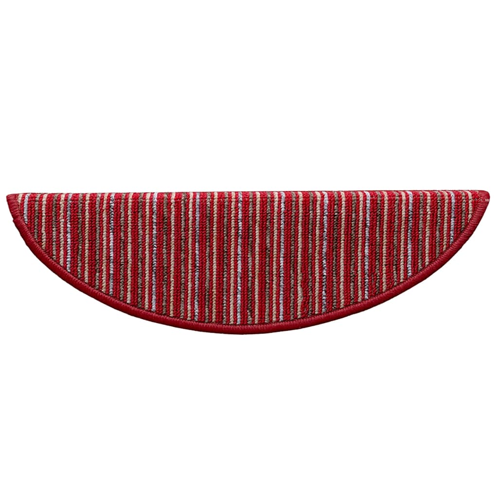 Selvklæbende Trappemåtter 15 stk. 56 x 17 x 3 cm Non-Slip Rød