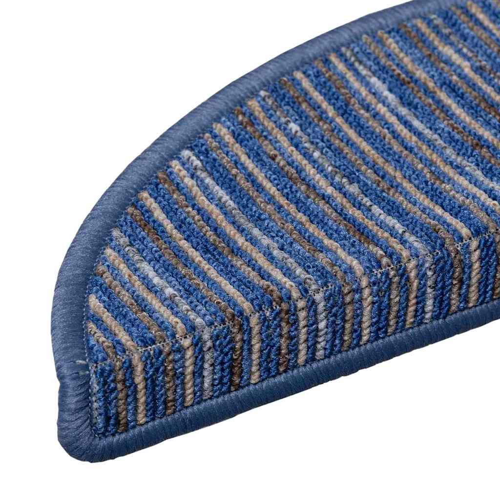 Selvklæbende Trappemåtter 15 stk. 56 x 17 x 3 cm Non-Slip Blå