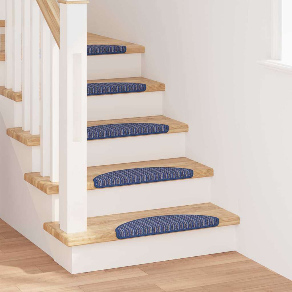 Selvklæbende Trappemåtter 15 stk. 56 x 17 x 3 cm Non-Slip Blå
