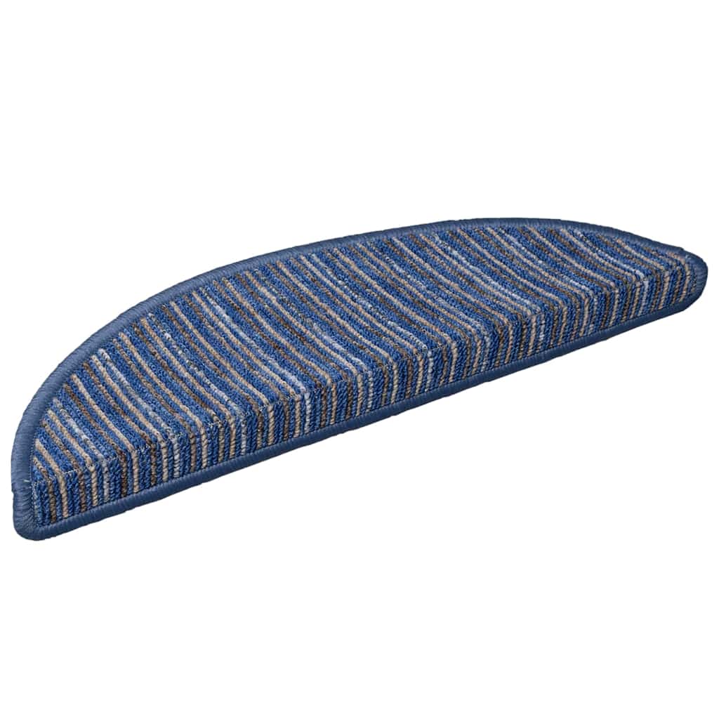 Selvklæbende Trappemåtter 15 stk. 56 x 17 x 3 cm Non-Slip Blå