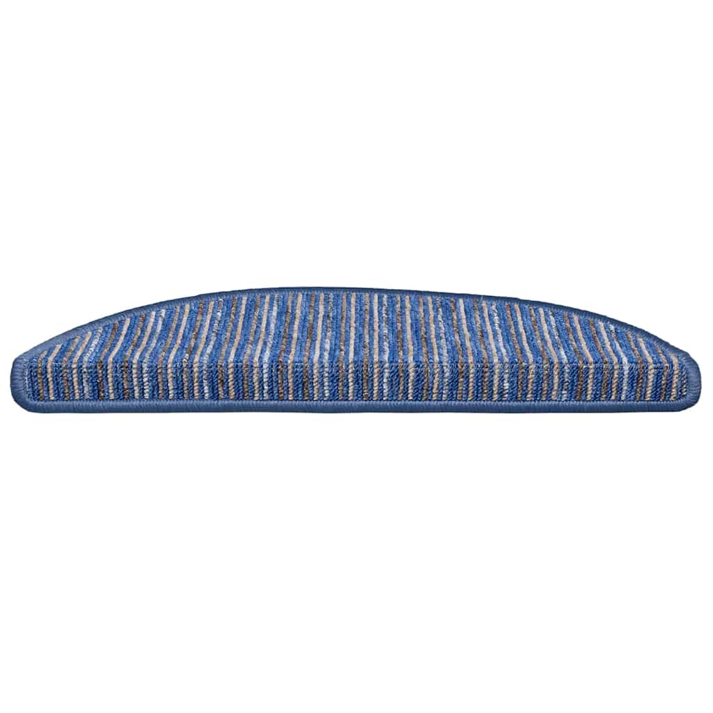 Selvklæbende Trappemåtter 15 stk. 56 x 17 x 3 cm Non-Slip Blå