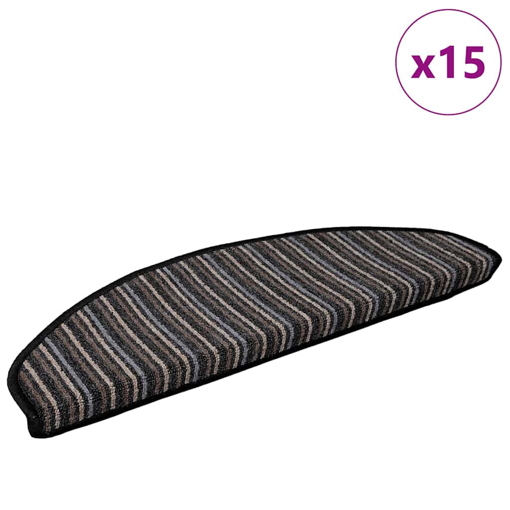 Selvklæbende Trappemåtter 15 stk. 65 x 21 x 4 cm Non-Slip