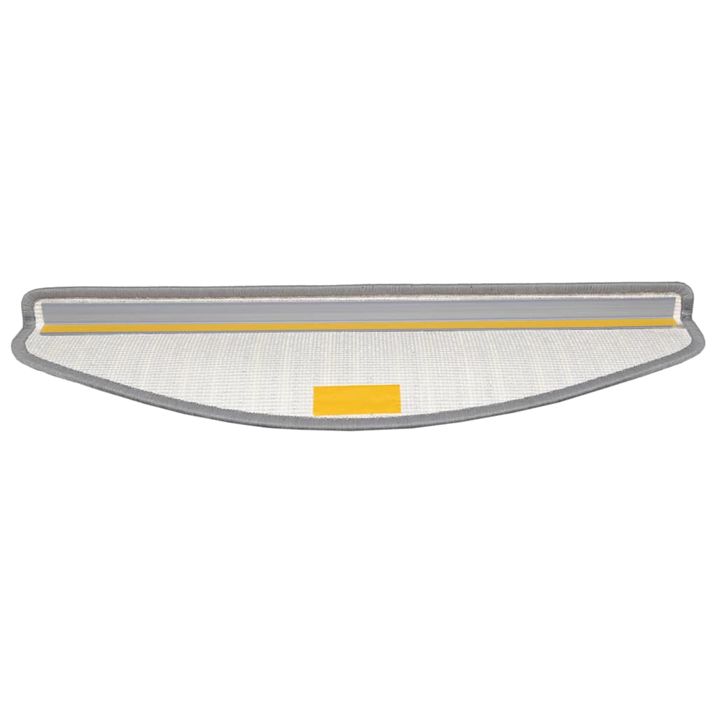 Selvklæbende Trappemåtter 15 stk. 65 x 21 x 4 cm Non-Slip Grå