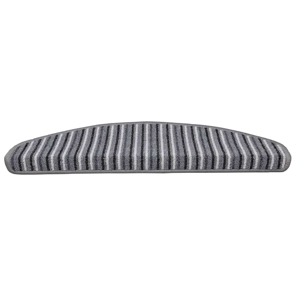 Selvklæbende Trappemåtter 15 stk. 65 x 21 x 4 cm Non-Slip Grå